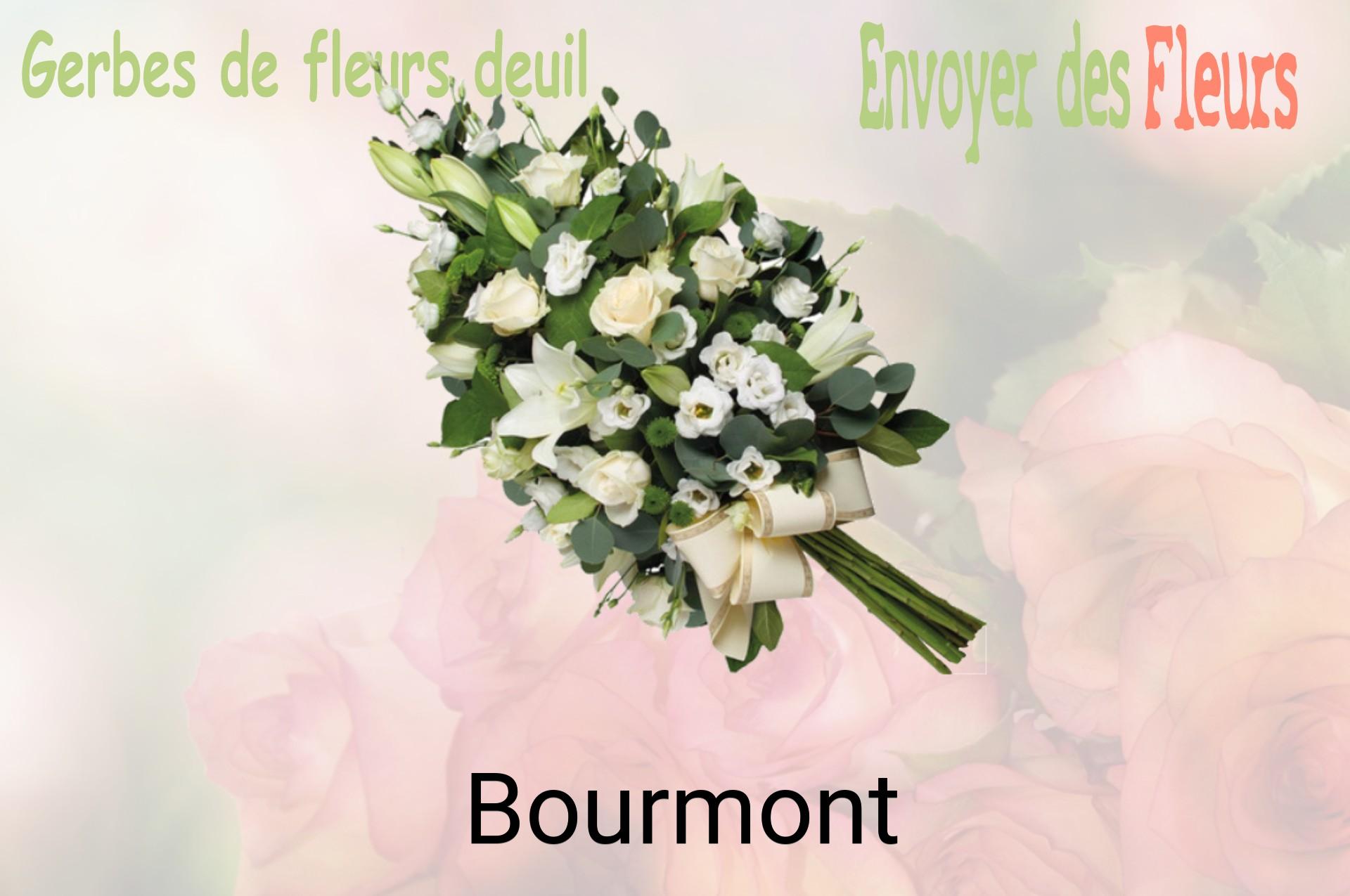 Gerbe de fleurs de deuil livrée à Bourmont